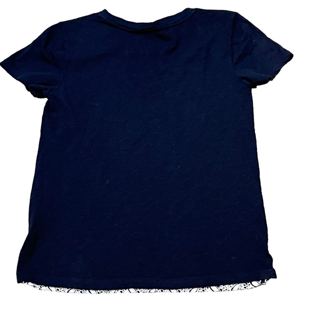 J. Crew top shirt black and white lacey size XS  extra small - Picture 2 of 6